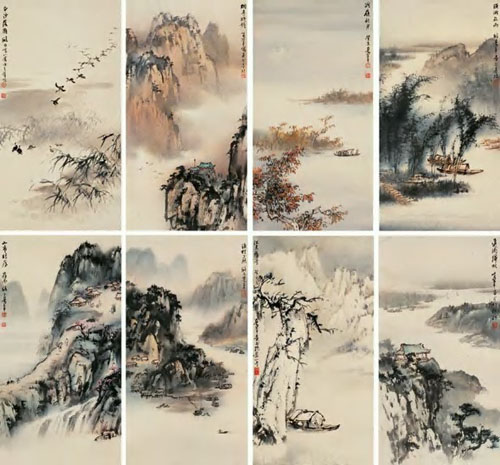 中国最贵的10幅画九、潇湘八景诗画