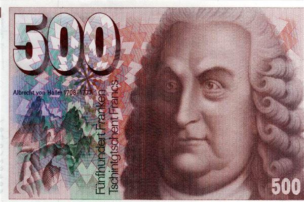 瑞士法郎最大面值纸币图片