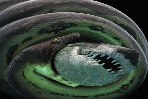 远古巨蛇可怕图片